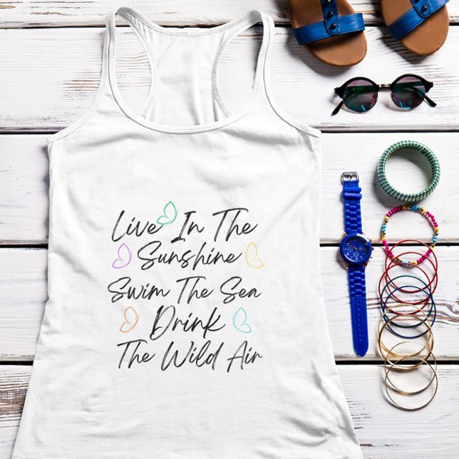 Live in the Sunshine Swim the Sea Singlet (Creator Uploaded)
