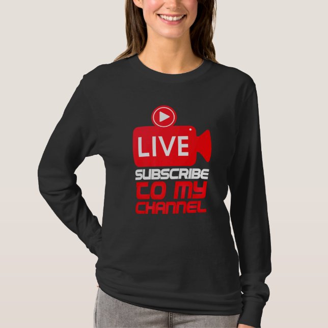 Live Irl Streaming Streamer Creator Blogger T-Shirt (Front)