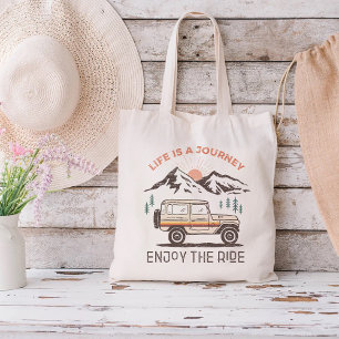 Live Is A Journey Enjoy The Ride Inspiration Tote Bag