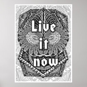 Live it now - Positive Quote´s Poster