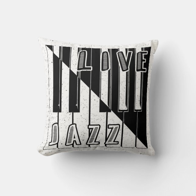 Live Jazz Calligraphy Illusion Logo Lettering with Cushion (Front)