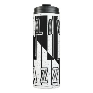 Live Jazz Calligraphy Illusion Logo Lettering with Thermal Tumbler