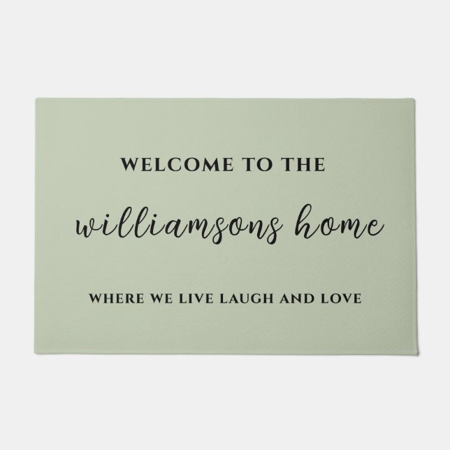 live laugh and love typography doormat (Front)