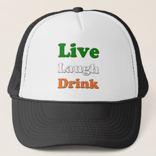 Live Laugh Drink Trucker Hat