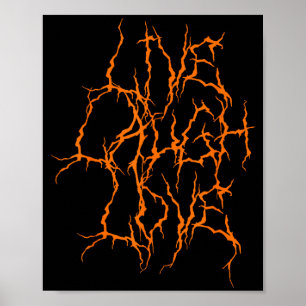Live Laugh Funny Love Heavy Black Metal Ironic Poster