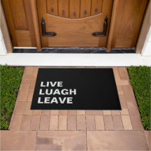 Live Laugh Leave Personalized Front Custom Print