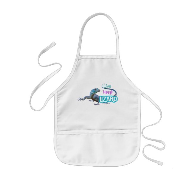 Live Laugh Lizard Kids Apron (Front)