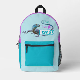 Live Laugh Lizard Printed Backpack