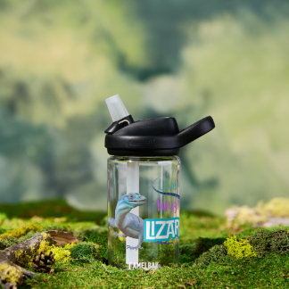 Live Laugh Lizard Water Bottle