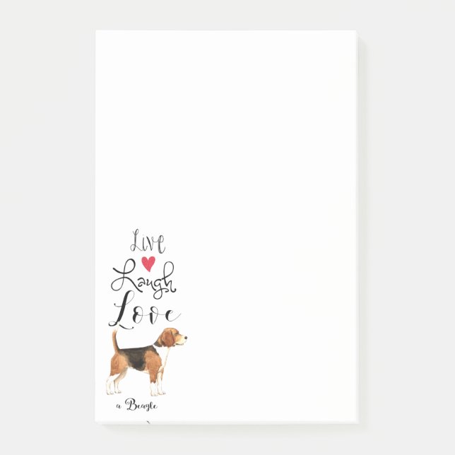 Live Laugh Love a Beagle Post-it Notes (Front)