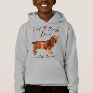 Live Laugh Love a Field Spaniel Hoodie