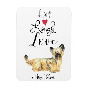 Live Laugh Love a Skye Terrier Magnet