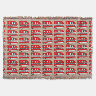 "Live, Laugh, Love and Camp" Throw Blanket