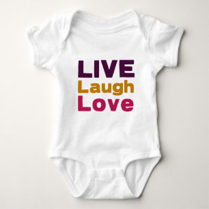 Live Laugh Love Baby Bodysuit