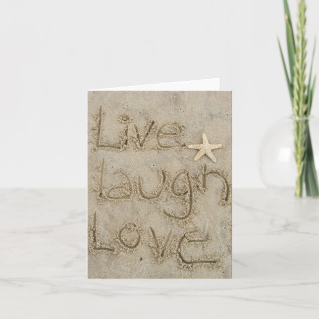 live laugh love card (Front)