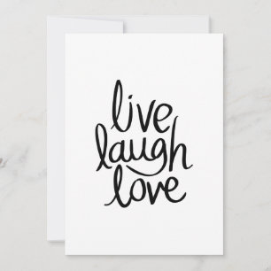 Live Laugh Love – Classic Inspirational Typography