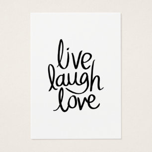 Live Laugh Love – Classic Inspirational Typography