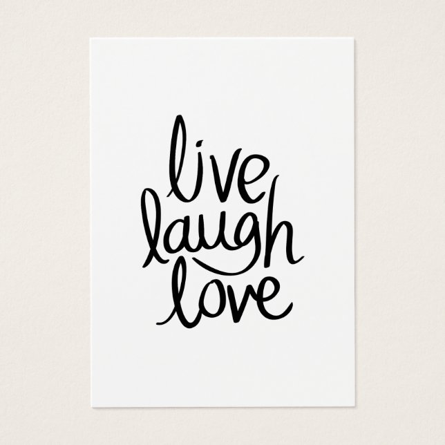 Live Laugh Love – Classic Inspirational Typography (Front)