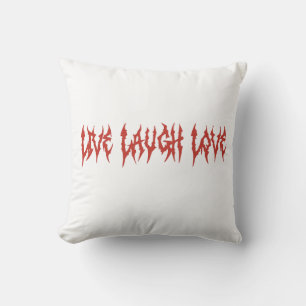 Live laugh love cushion