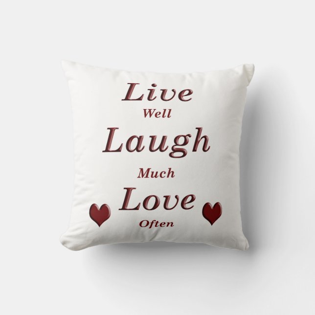 Live Laugh Love Cushion (Front)