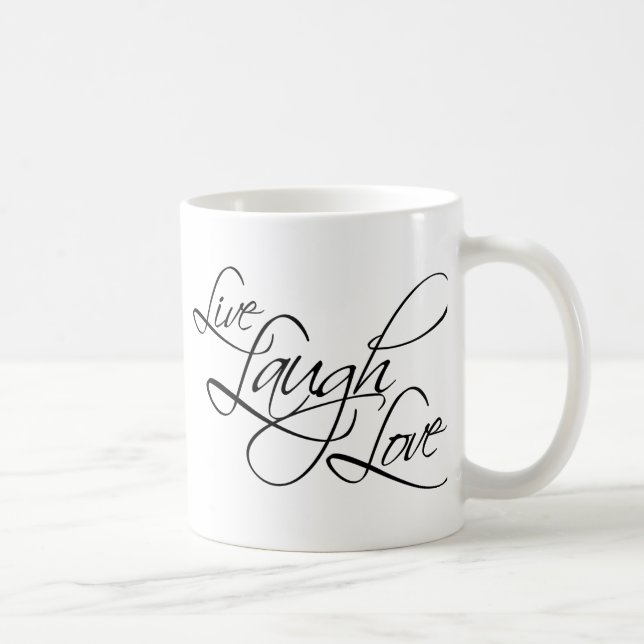 Live  Laugh  Love Customise Product Coffee Mug (Right)