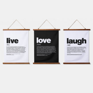 Live Laugh Love Hanging Tapestry