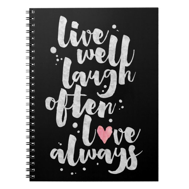 Live Laugh Love - Inspirational Journal (Front)