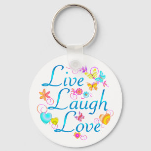 Live, Laugh, Love Key Ring