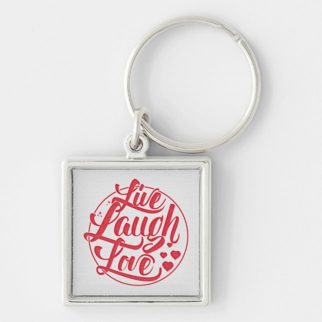 Live Laugh Love Key Ring (Front)