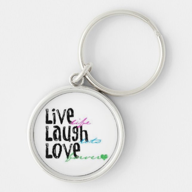 Live Laugh Love Key Ring (Front)