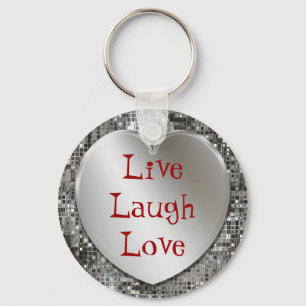Live Laugh Love Keychain