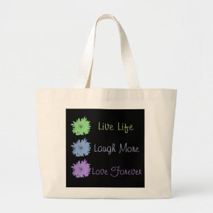 Live Laugh Love Large Tote Bag