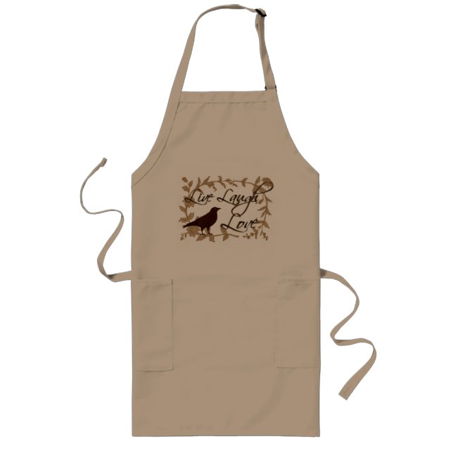 Live Laugh Love Long Apron (Front)