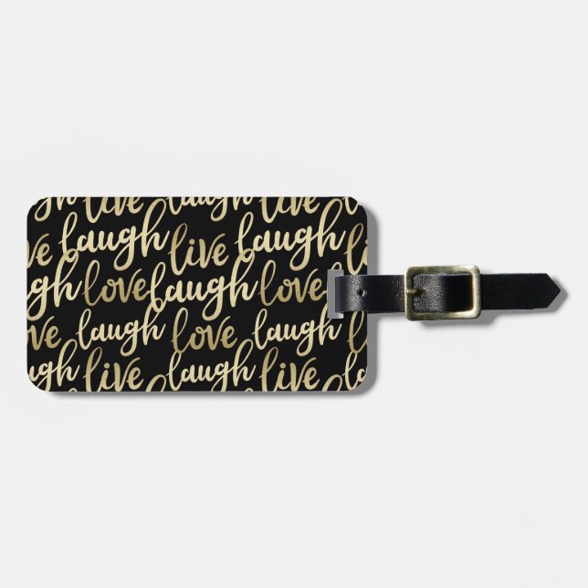 Live Laugh Love Luggage Tag (Front Horizontal)