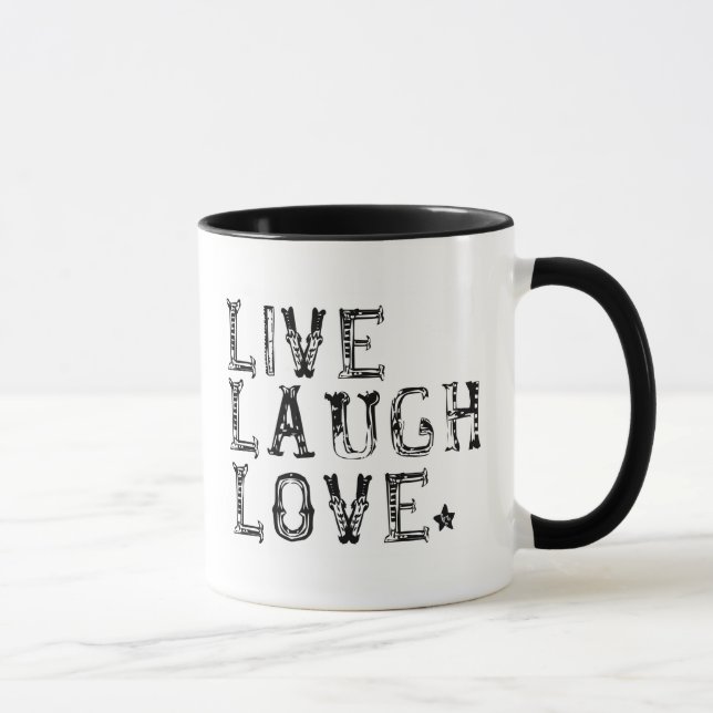 live, laugh, love mug (Right)