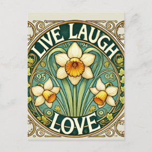 Live Laugh Love Postcard