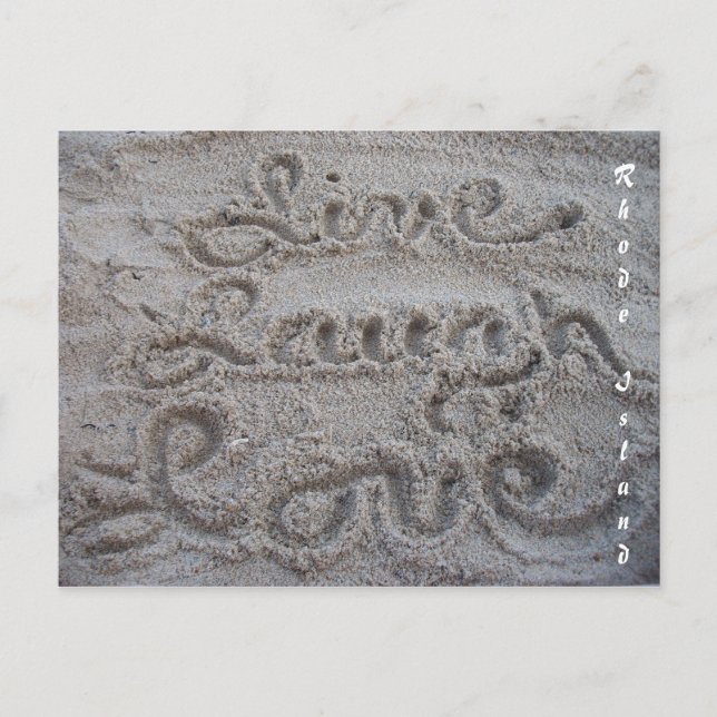 Live, Laugh, Love Postcard (Front)