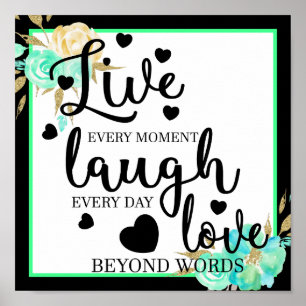 Live Laugh Love Poster