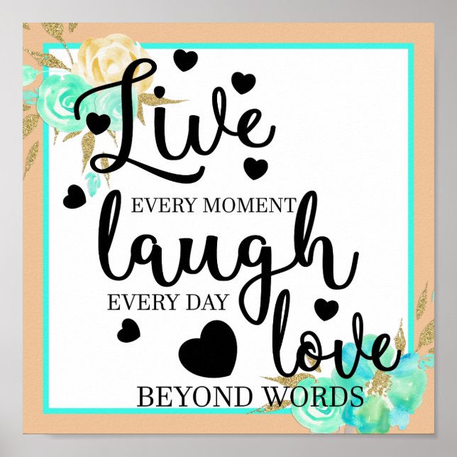 Live Laugh Love Poster (Front)