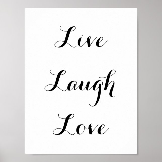 Live - Laugh - Love Poster (Front)