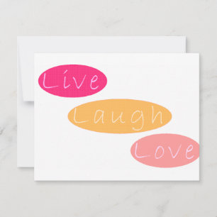 Live Laugh Love Stationery Note Card