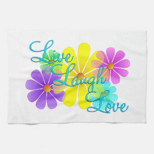 Live Laugh Love Tea Towel