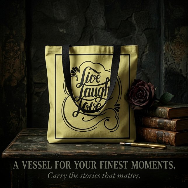 Live laugh love  tote bag (Creator Uploaded)