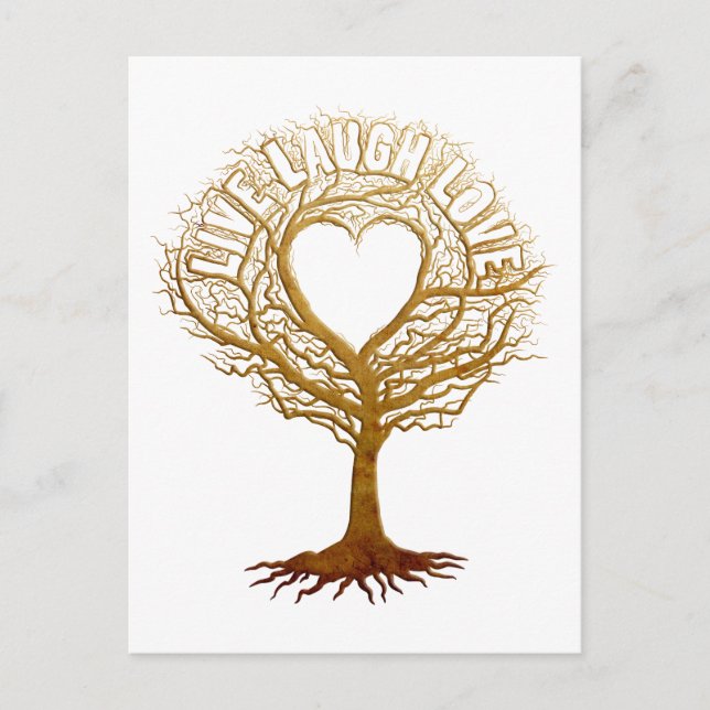 Live Laugh Love - Tree of Life Postcard (Front)