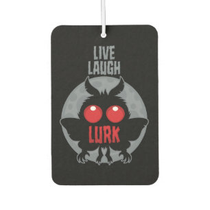 Live Laugh Lurk Mothman Cryptid Car Air Freshener
