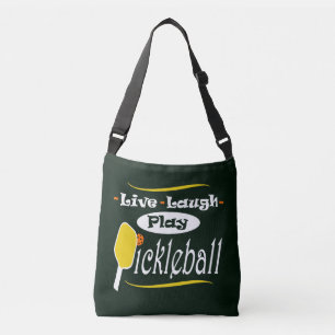 Live Laugh Play Pickleball Crossbody Bag