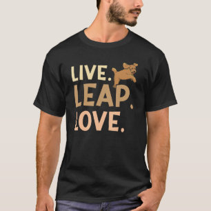 Live Leap Love Dock Diving Canine Water Sport Dock T-Shirt