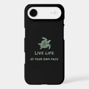 Live Life at Your Own Pace Green Turtle IPhone