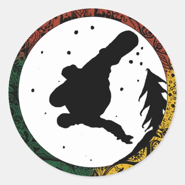 Live Life Classic Round Sticker (Front)