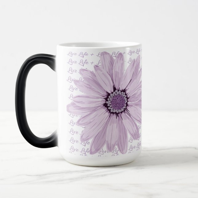 Live Life floral Mug (Left)